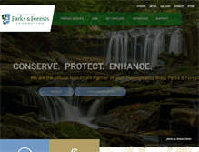 Tablet Screenshot of paparksandforests.org